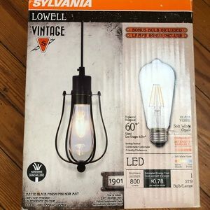 Sylvania hanging pendant light fixture! Brand New